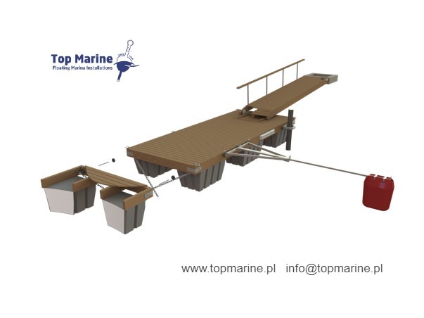 Pontony do łodzi z plastikowym pływakiem, Top Marine, info@topmarine.pl, www.topmarine.pl